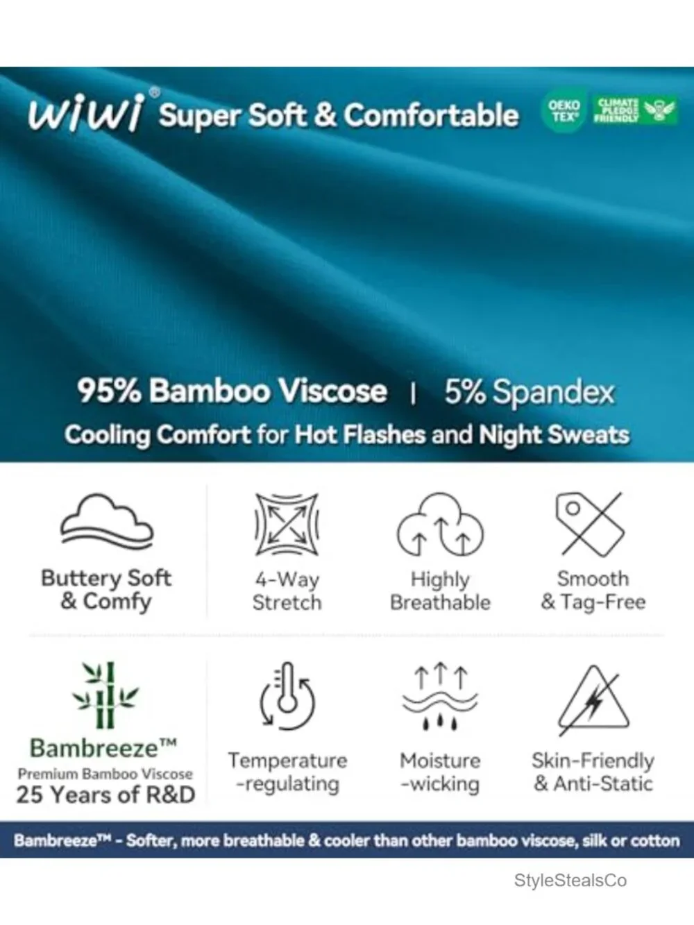 Viscose from Bamboo Sleep Shorts Women Lounge Boxers Wide Leg Pajama Bottoms